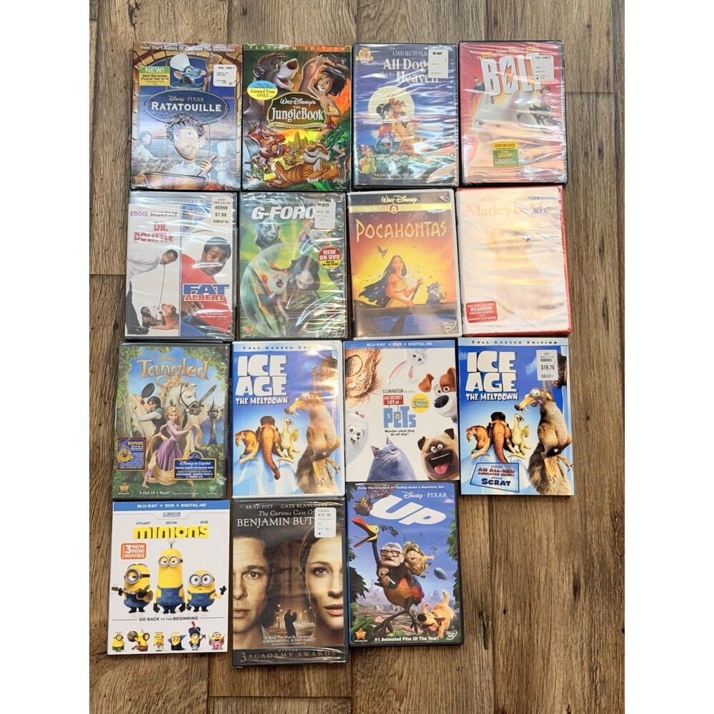 15 Lot NEW/SEALED DVD Movies For Kids Family Girls Boys Animation Comedy ++